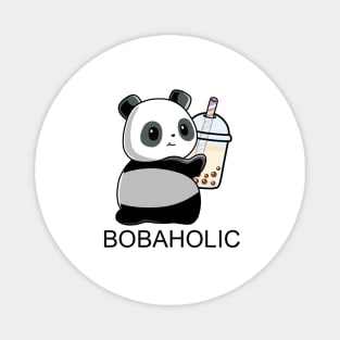 Cute Little Bobaholic Panda Loves Boba! Magnet